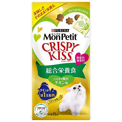 モンプチクリスピーキッス 猫用おやつ 総合栄養食 とびきり 贅沢チキン味 24g3g×8袋x5個セッ...