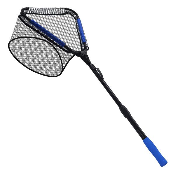 CHEUNG WIN ランディングネット ラバーコーティングネット折りたたみ ワンタッチネット 水に...