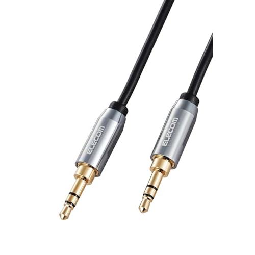 エレコム オーディオケーブル イヤホン 3極 3.5mm ステレオミニプラグ 1m AUX 信号の歪...