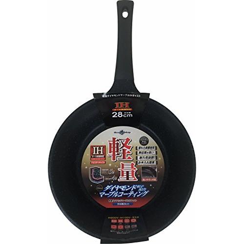 タフコTafuco 炒め鍋 深型 フライパン 28cm IH対応 ダイヤモンドマーブルコーティング ...