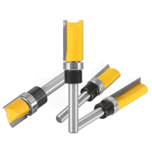 トリマービット 6.35mm トリマー ビット4本組ルータービット 超硬ルーター木材木材CNCルータ...