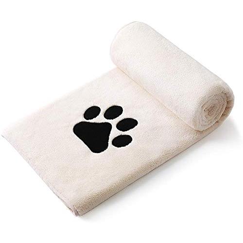Perco ペット用タオル 超吸水 厚手 マイクロファイバー 犬 猫 体拭き 75cmx127cm ...