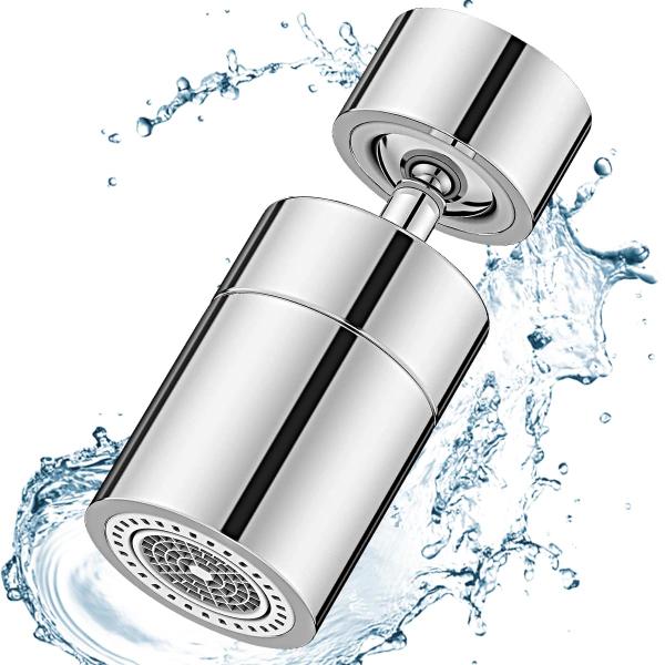 蛇口 シャワー 切替 首振り360°回転 節水 バブル 泡沫蛇口 アダプター付外ネジ/内ネジ対応 水...