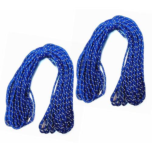 TSUCIA テント用ロープ ガイドロープ 反射材入り パラコード テント/タープ用 ロープ アウト...