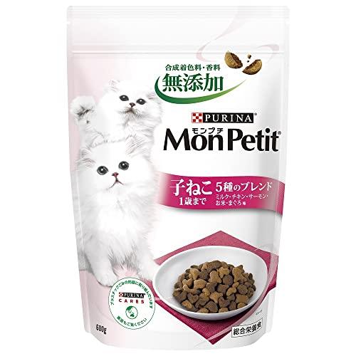 モンプチ バッグ ドライ 子ねこ用 5種のブレンド ミルク チキン サーモン お米 まぐろ味 600...