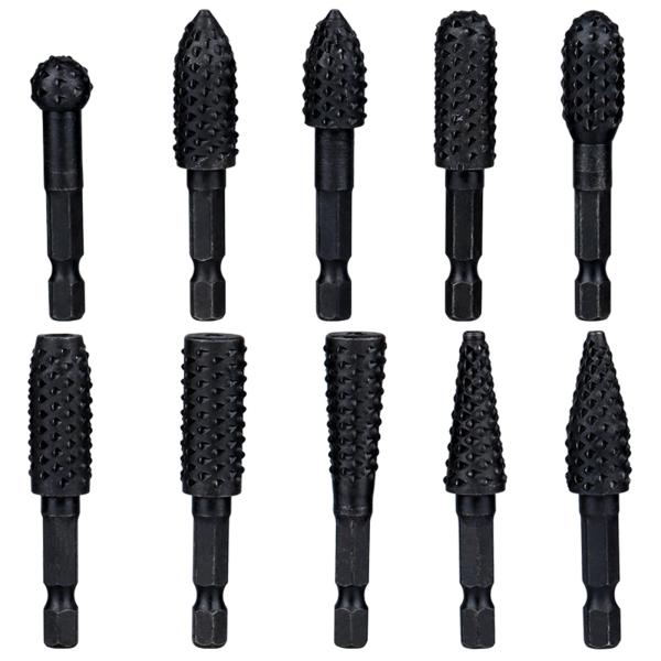 Bestgleリューター ビット六角軸 タングステンバー 鉄工用 木工用 ロータリーヤスリ 回転ヤス...