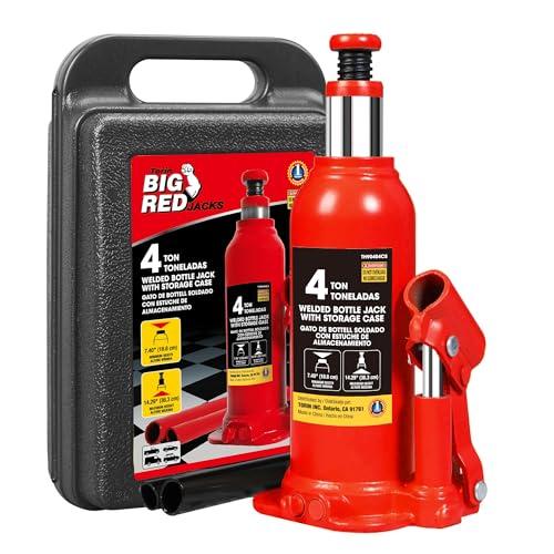 BIG RED ダルマジャッキ 4t ケース付き 油圧ジャッキ 最低位188mm/最高位363mm ...