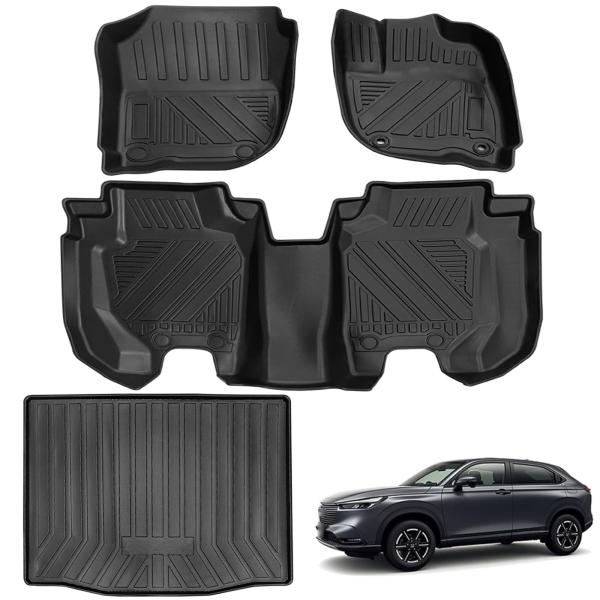 ホンダ ヴェゼル rv系 3Dフロアマット 立体フロアマット ラゲッジマット カーマット HONDA...