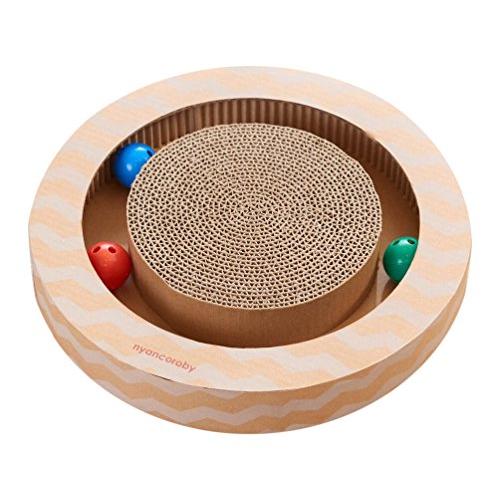 ミュー mju: 猫用おもちゃ ニャンコロビー サークル ナチュラル