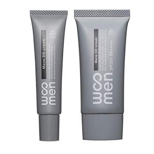 セットWOOMEN メンズ BBクリーム 20g＋CCクリーム 30g セット UVクリーム 日焼け止め 化粧下地 ファンデーション