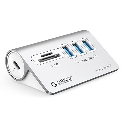 ORICO USBハブ USB3.0 5Gbps高速転送 MicroSD/SDカード スロット搭載 ...