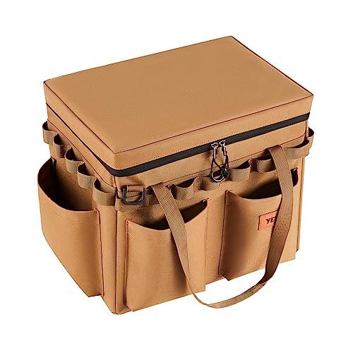 yETO 薪バッグ ソフトコンテナ ツールボックス 大容量収納バッグ 防水・軽量・多機能 アウトドア...