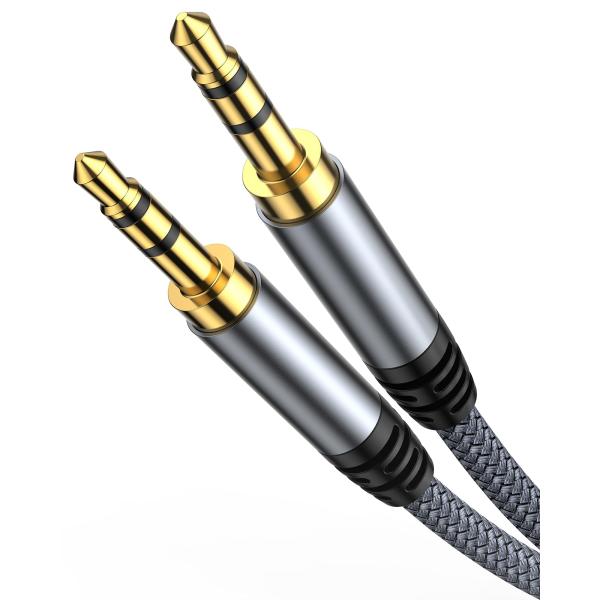 Highwings オーディオケーブル aux ケーブル 3.5mm オーディオケーブル 1.2m ...