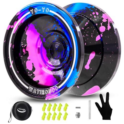Watieoboo Yoyo 専門 メタルヨーヨー プロ、子供初心者向け反応型ヨーヨー、大人中上級者...