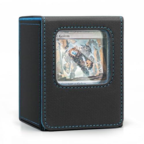 Venssu デッキケース トレカケース 推し窓 100枚収納 二重 三重スリーブ対応 縦入れ 仕切...