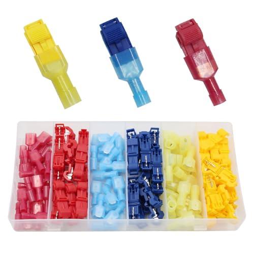 【互換品】 KKLM エレクトロタップ T型配線コネクター120個セット 端子接続用クイックスプライ...