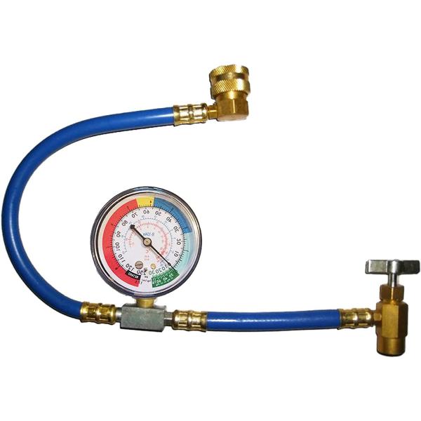 HooMoo R134a エアコン ガス チャージ ホース メーター付 ガス ガスチャージ エアコン...