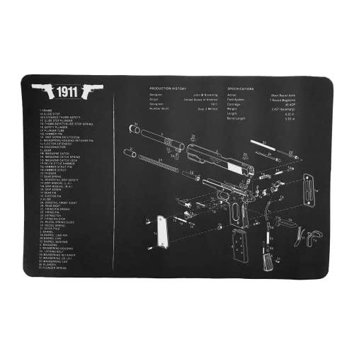 ChaosAirsoft ガンメンテナンスマット／ガンクリーニングマット 耐油／滑り止め 1911