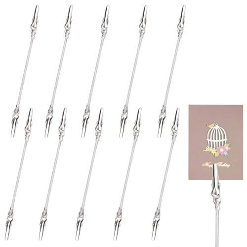 PAVIKE 標識クリップ メッセージクリップ 値札クリップ 10個入り ワニ口クリップ シンプルで...