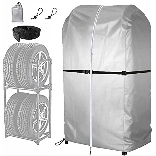 タイヤカバー タイヤカバー 屋外 防水 タイヤラックカバー 420D 4本収納 タイヤ保管 タイヤカ...