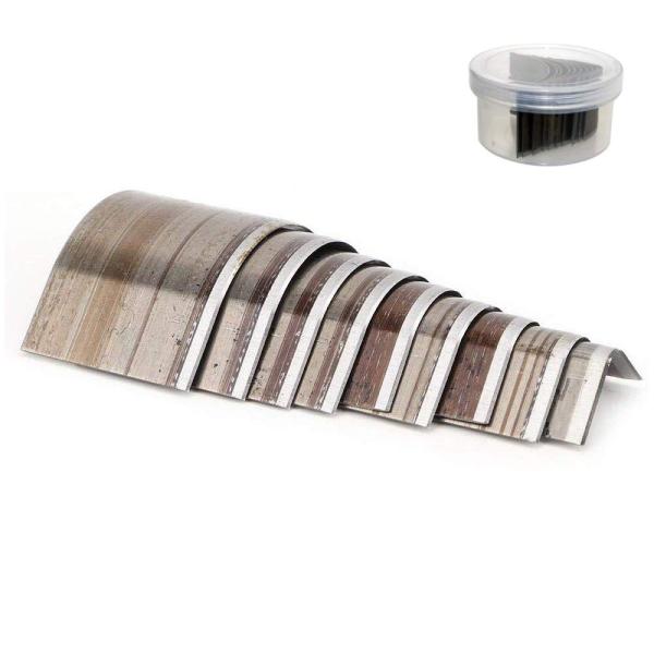 エンドポンチ ポンチ カッター レザークラフト 手仕事用 端落とし 角落とし エンドポンチ 10サイ...