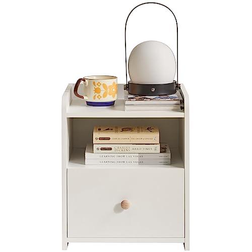 IBUYKE ナイトテーブル サイドテーブル ベッド サイドチェスト ベッドテーブル 引き出し付き ...