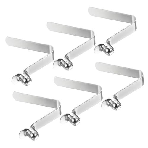 PATIKIL カヤックパドルスナップ 6個セット テントポールクリップ スチール製V字型シングルピ...