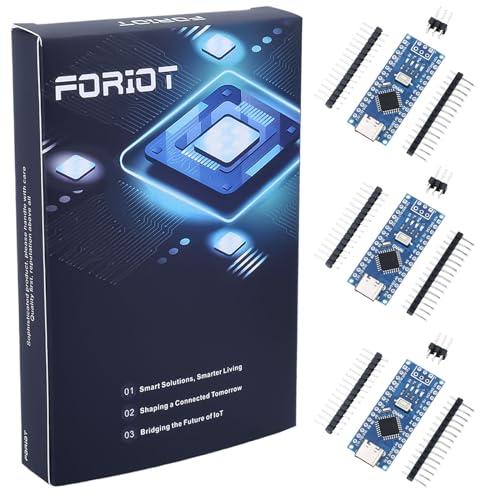 FORIOT 3個 NANO V3.0 CH340 Type-Cインターフェース ピンアウト未はんだ...