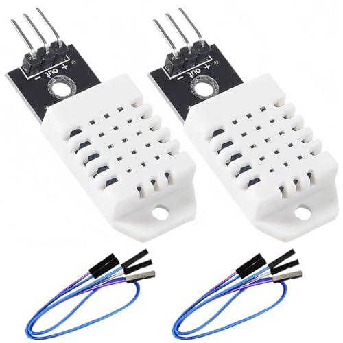 DHT22 デジタル 温度 湿度 センサー 2個セット モジュール ケーブル付き デジタル温湿度測定...