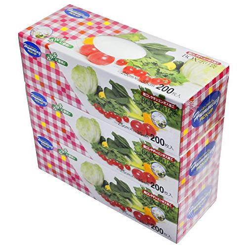 ニッコー 使い捨て 保存袋 半透明 ポリ袋 25×35cm 600枚 200枚×3BOX AB-3-...