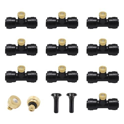 YUWENW ミスト散水ノズル 噴霧 ドリップ灌漑システム 散水用具 屋外冷却システム適用 ガーデニ...