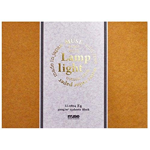 ミューズ 水彩紙 ランプライトブロック F4 300ｇ ホワイト 15枚入り LL-0804 F4