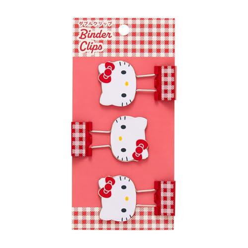 サンリオSANRIO ダブルクリップ 3個セット ハローキティ ABS・スチール 615366