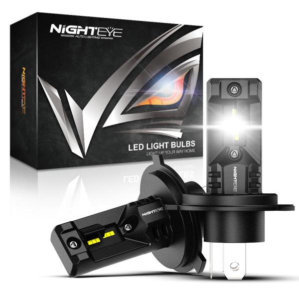 純正バルブと同形状NIGHTEYE h4 led ヘッドライト 新基準車検対応 ファンレス hi/l...