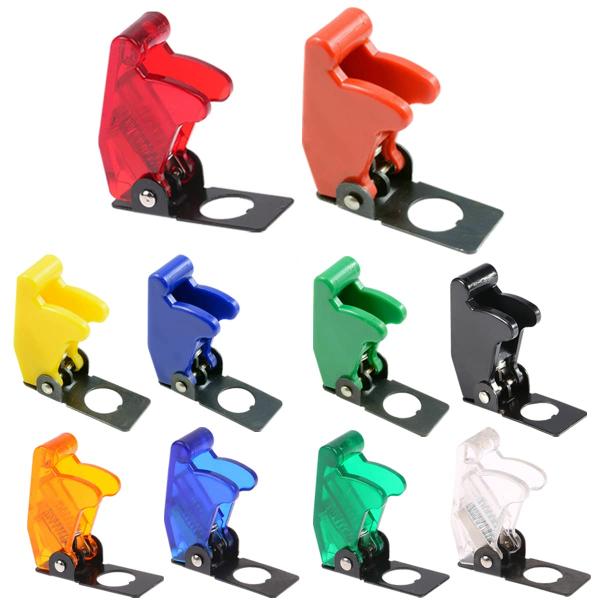 MKBKLLJY 10 個 12 ミリメートル/0.47 インチ取り付け穴安全フリップカバーマルチカ...