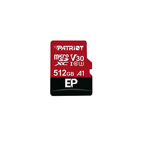 Patriot Memory MicroSDメモリカード A1 V30 512GB Andriod ...