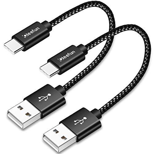 30cm 2本 USB Type C/タイプc ケーブル 短い CLEEFUN 急速充電 usb c...