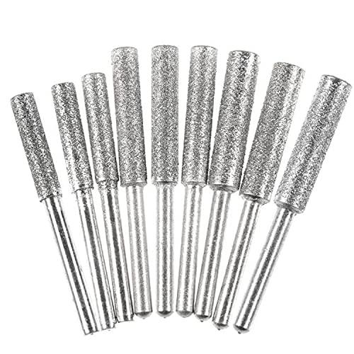 Kimlonton軸付ダイヤモンド砥石 ダイヤモンドバー 円筒形3mmシャンク（4.0mm/4.8m...