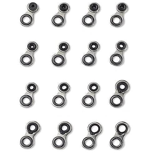 YFFSFDC釣り竿 ロッドガイド ステンレス釣り竿交換 修理キットパイプサイズ 1.0mm~3.0...