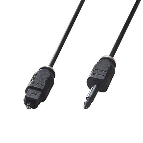 光デジタルケーブル 角型ー丸型 1m 100cm デジタル オーディオケーブル 光角型ー光丸型/VM...