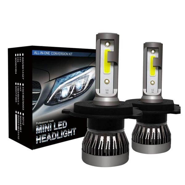 VIPIH 2個 h4ledヘッドライト ヘッドライトh4用 LED H4/HB2/9003 LED...