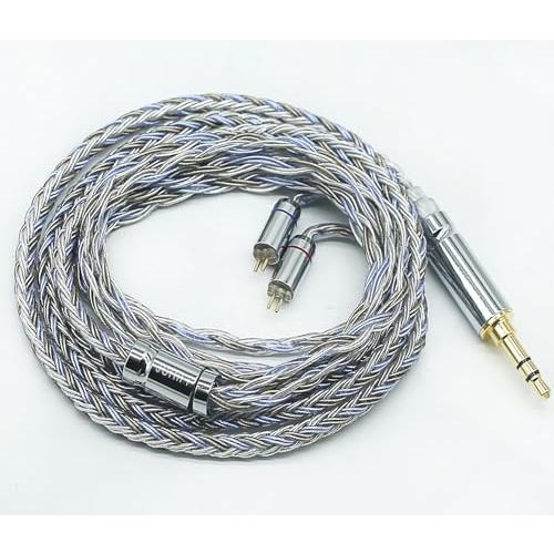 JSHiFi-Warrior2pin3.5mmリケーブル 16芯銀メッキ ケーブル 3.5mmイヤホ...