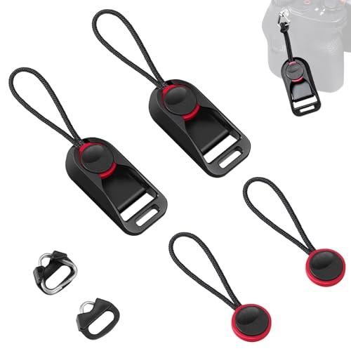 Yullmu アルミ合金+3層構造 アンカーリンクス カメラストラップ 三角リング付 耐荷重50kg...