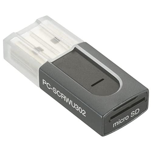 オーム電機 カードリーダー microSDカード専用 USB3.0 TypeAコネクタ PC-SCR...