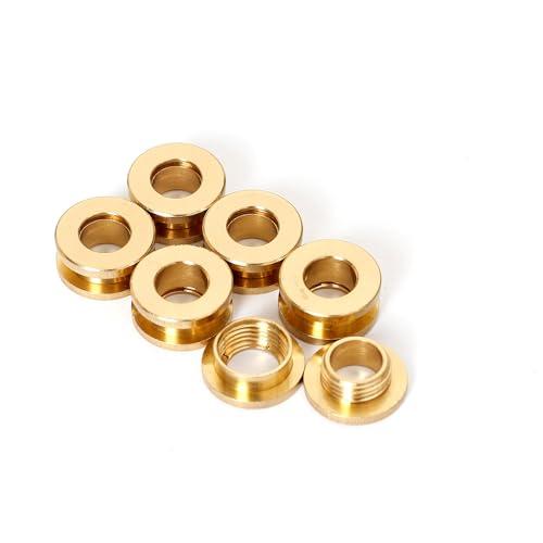 鳩目 両面ハトメ 7.5mm 6個 真鍮製 ネジ式 レザークラフト DIY ハンドメイド パーツ ア...