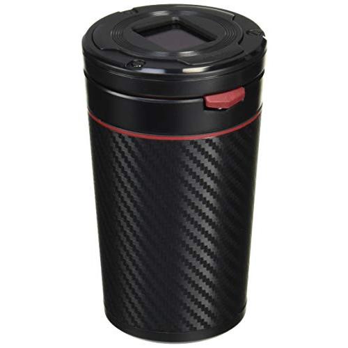 カーメイト 車用 灰皿 Sports Luxury ドリンクホルダー型 カーボン調レッド DZ354
