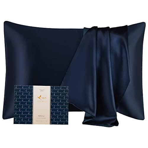 ツルワ シルク枕カバー 6Aクラスシルク100% 22匁 片面シルクタイプ テンセル 封筒式 洗える...