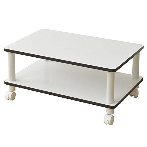 山善YAMAZEN キャスター付テレビ台100 幅60 ホワイト YWMB-60402C