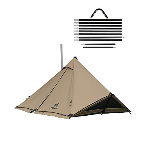 OneTigris CONIFER テント ソロテント 軍幕テント ポリコットンT/C 二股ポール ...