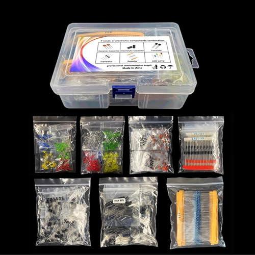YFFSFDC 電解コンデンサ 電子部品バッグ 0.1uF - 1000uf 電子工作基本部品セット...